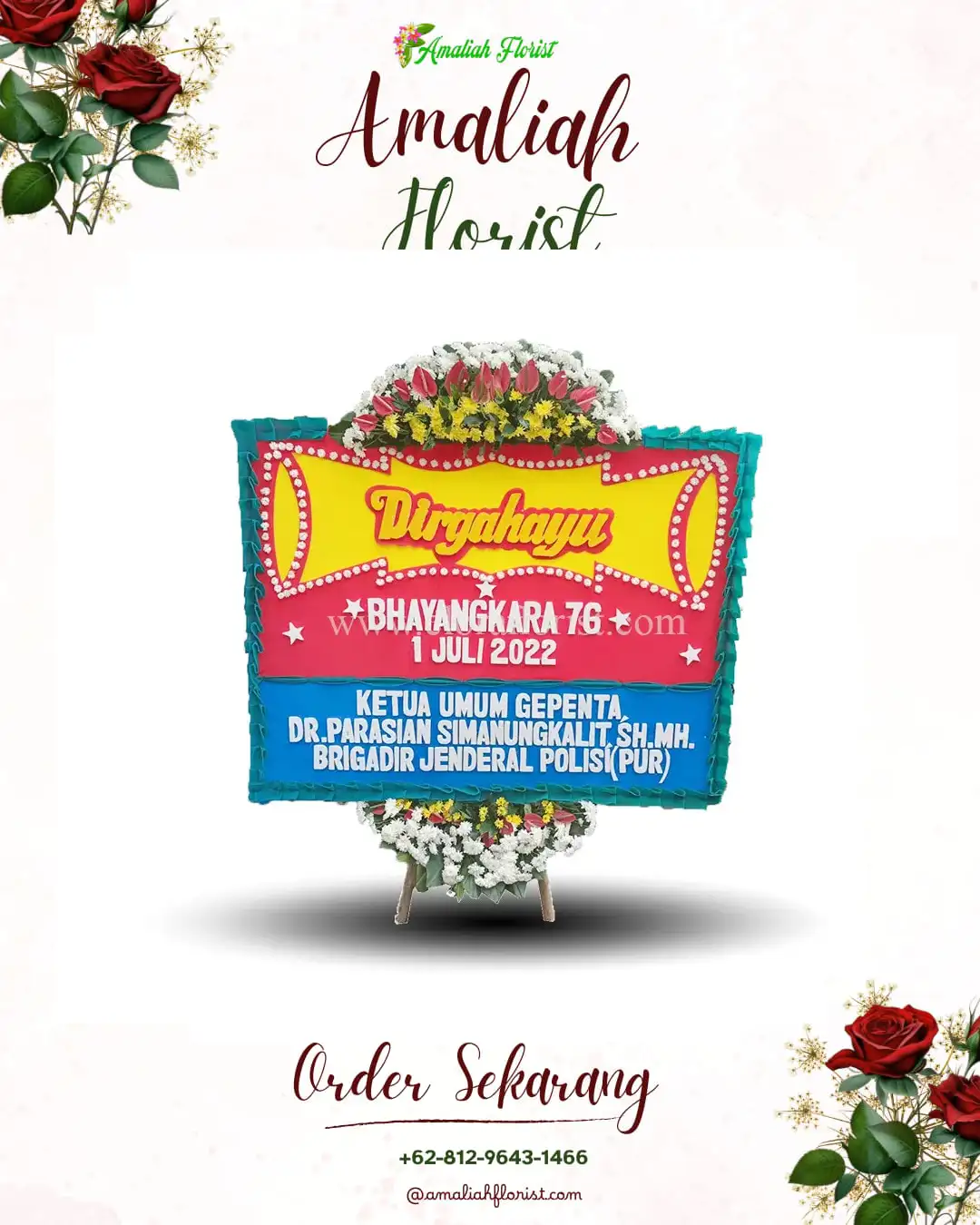 Papan Bunga HUT Ulang Tahun Jatijejer